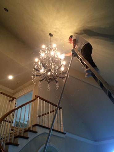 chandelier cleaning ocean view